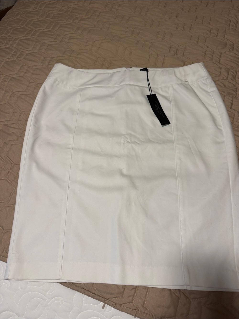 Lane Bryant White Pencil Skirt